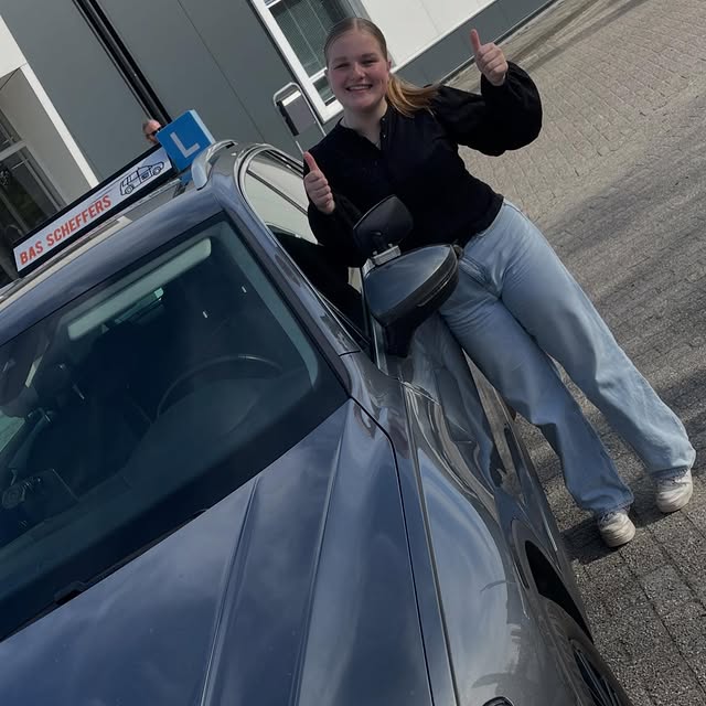 Geslaagde leerling van Autorijschool Bas Scheffers