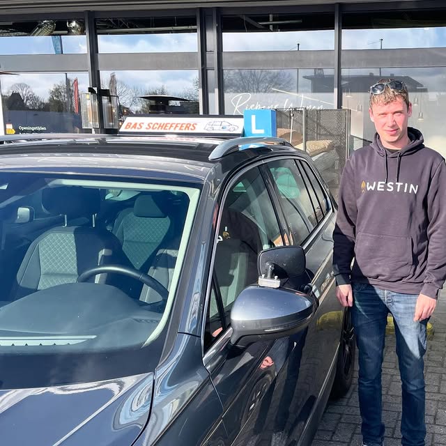 Geslaagde leerling van Autorijschool Bas Scheffers